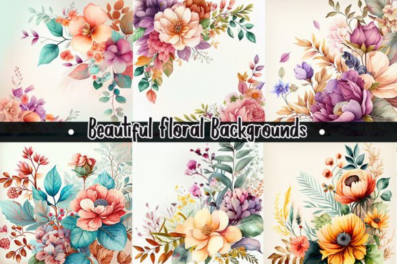 Beautiful Floral Backgrounds for Creative Projects
