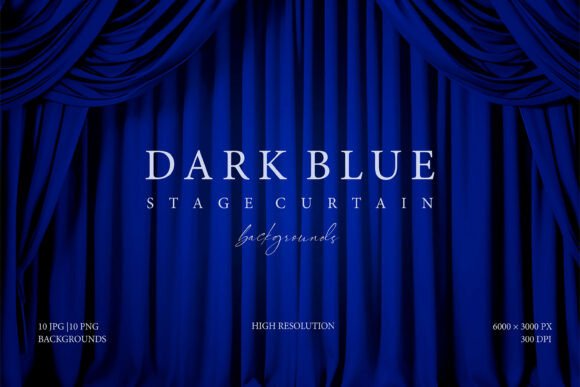 Creating a Premium Atmosphere with Dark Blue Stage Curtain Backgrounds