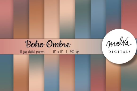 Deeply Satisfying: The Allure of Dark Boho Colors Ombre Backgrounds