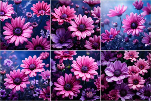 Elegant Pink and Purple Floral Backgrounds for Creative Projects