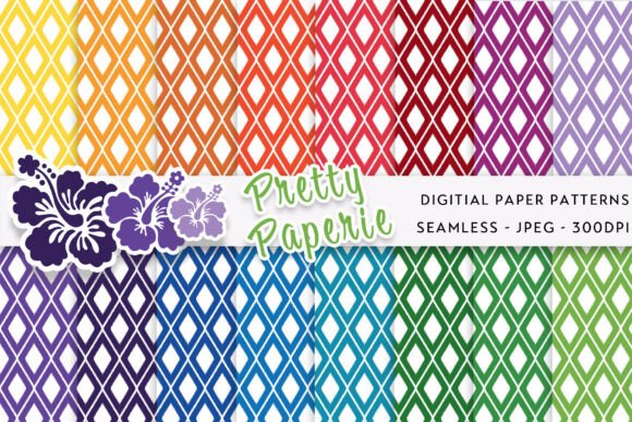 Elevate Projects with Ikat Digital Paper Backgrounds