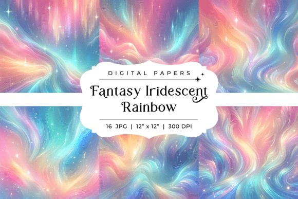 Elevate Your Projects with Fantasy Iridescent Rainbow Backgrounds