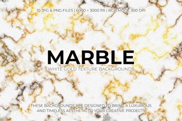 Elevate Your Visuals: Marble White Gold Texture Backgrounds