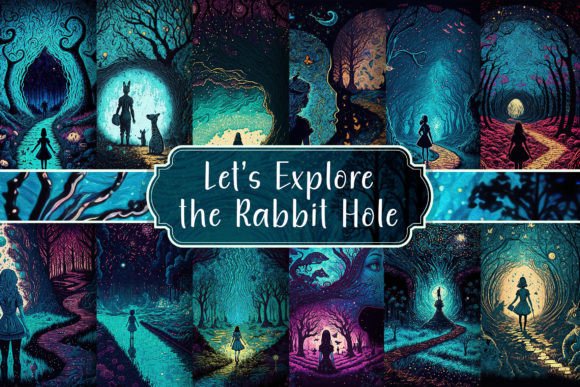 Enchanting Alice in Wonderland Backgrounds for Your Projects
