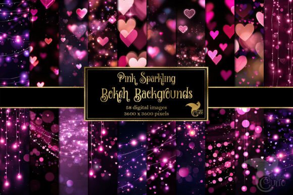 Infuse Romance with Pink Sparkling Bokeh Backgrounds