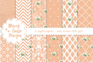 Shabby Backgrounds - Peach: Warmth and Character in Design