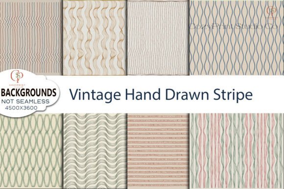Timeless Appeal: Using Vintage Hand Drawn Stripe Backgrounds