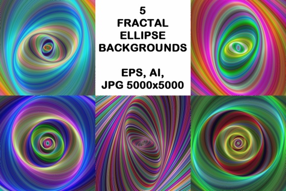 Unleashing Creative Depth with Fractal Ellipse Backgrounds