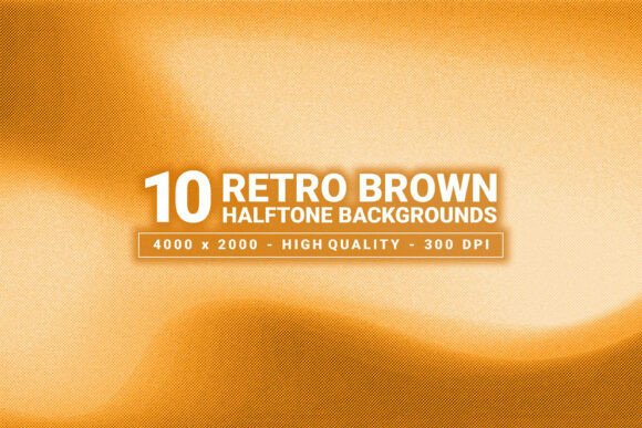 Warmth, Texture, and Timeless Style: Using Retro Brown Halftone Backgrounds