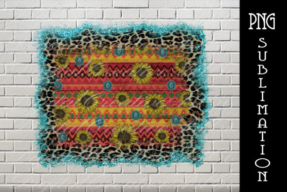 Western Aztec Sunflower Backgrounds: Bold Design for Creators